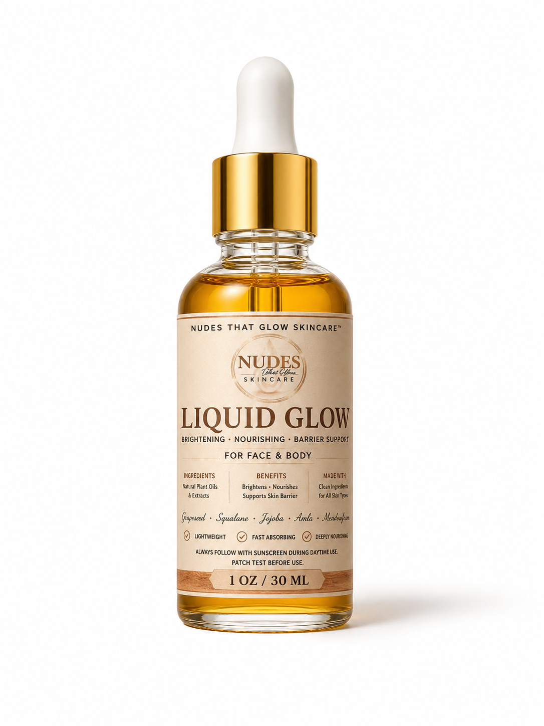 Liquid Glow Oil™ – Brightening Glow Oil for Dark Spots, Hydration & Radiant Skin