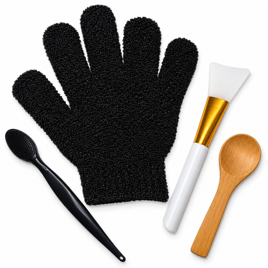 Glow Tools Kit™ — Skincare Application & Exfoliation Essentials